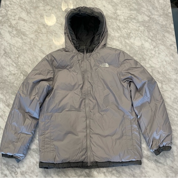 THE NORTH FACE Teen Forester Lowel Peak Reversible Down Insulated Jacket 14-16 - Picture 6 of 8